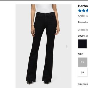 Hudson Black Barbara Bootcut Jeans